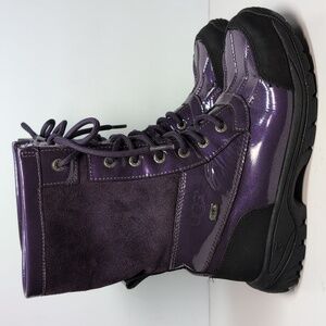 UGG australian butte purple glitter Vibram winter boots big girl size 4 EU 34